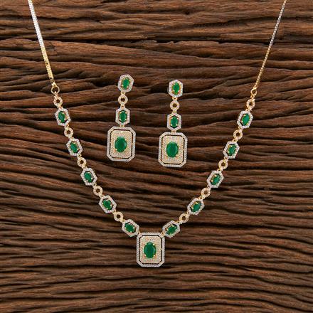 Cubic Zirconia Classic Necklace With 2 Tone Plating