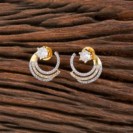 Cubic Zirconia Tops With 2 Tone Plating