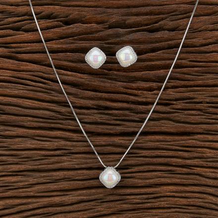 American Diamond Delicate Pendant Set