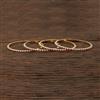 Cz Moti Bangles With Gold Plating