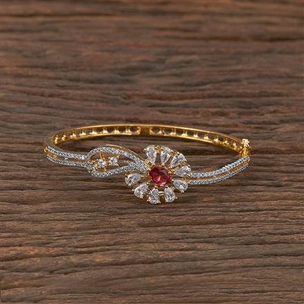 Cz Delicate Kada With 2 Tone Plating