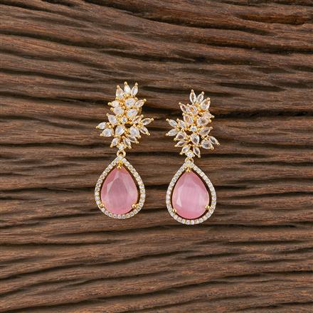 Cz Classic Earring With Gold Plating