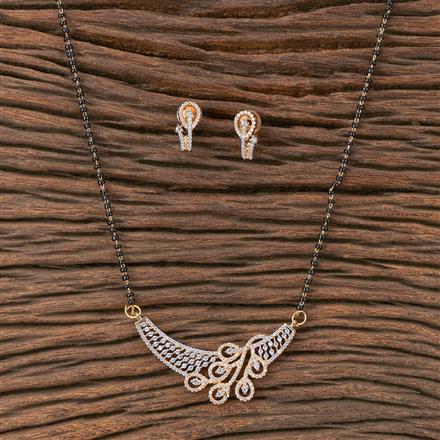 Cz Classic Mangalsutra With 2 Tone Plating