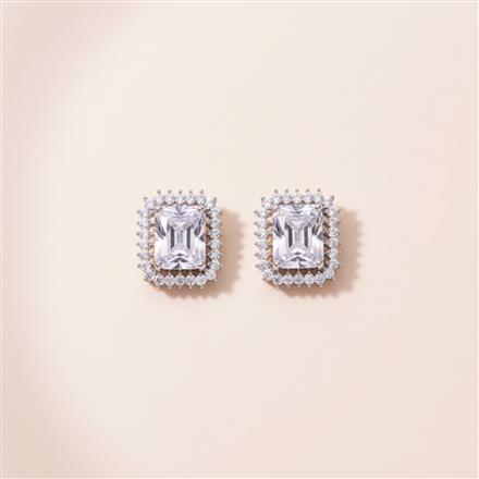 Cubic Zirconia Tops With Rhodium Plating