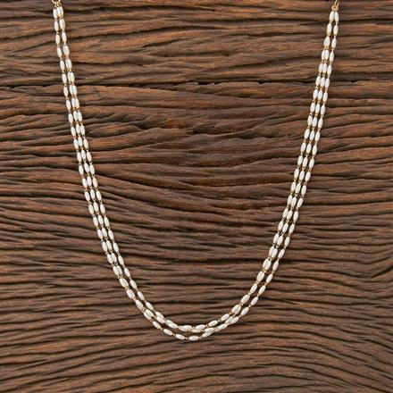 Cz Delicate Mala Necklace With Gold Plating