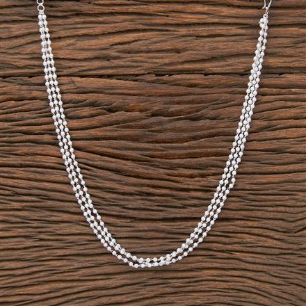 American Diamond Delicate Mala with Rhodium Plating Gold Plating