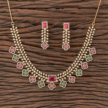 Cubic Zirconia Classic Necklace With Gold Plating