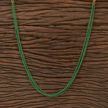 Cubic Zirconia 3 Line Necklace With Gold Plating