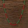 Cubic Zirconia 3 Line Necklace With Gold Plating