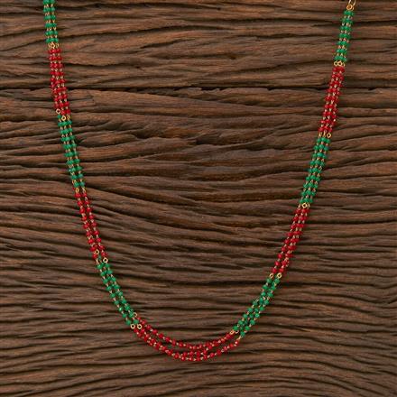 Cubic Zirconia 3 Line Necklace With Gold Plating