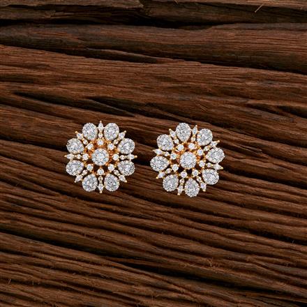 Cubic Zirconia Classic Tops With 2 Tone Rhodium Plating