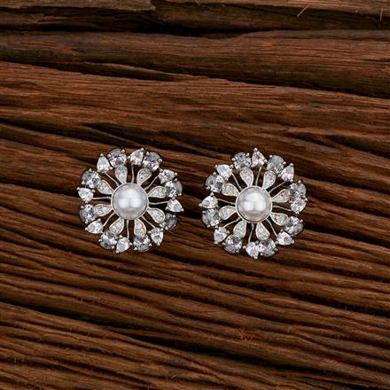 Cubic Zirconia Moti Tops With Black Plating