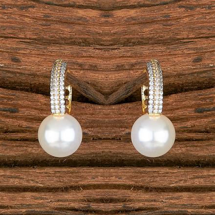 Cubic Zirconia Bali With 2 Tone Rhodium Plating