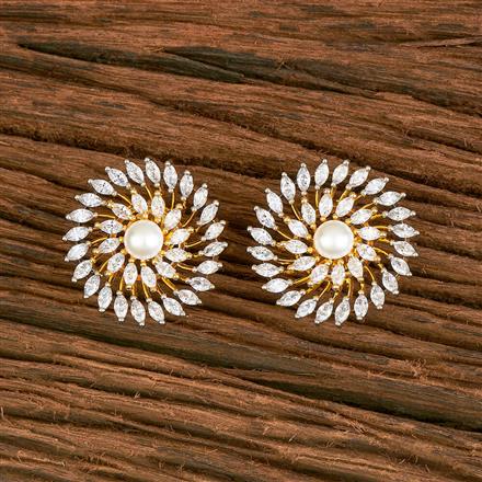 Cubic Zirconia Classic Tops With Black 2 Tone Rhodium Plating