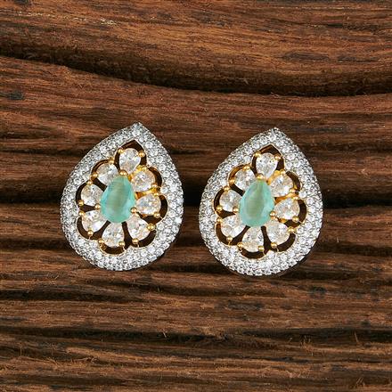 Cubic Zirconia Tops With 2 Tone Plating