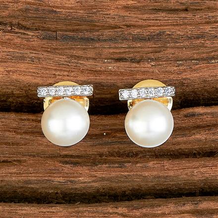 Cubic Zirconia Tops With 2 Tone Rhodium Plating