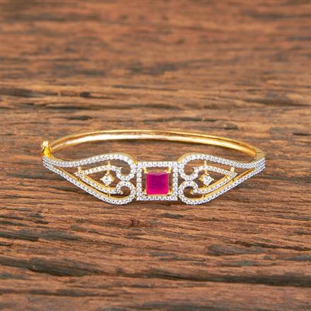 Cubic Zirconia Classic Kada With 2 Tone Plating