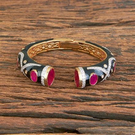 Cubic Zirconia Classic Kada With 2 Tone Plating