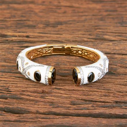 Cubic Zirconia Classic Kada With 2 Tone Plating