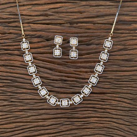 Cubic Zirconia Classic Necklace With Black Plating