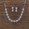 Cubic Zirconia Classic Necklace With Black Plating