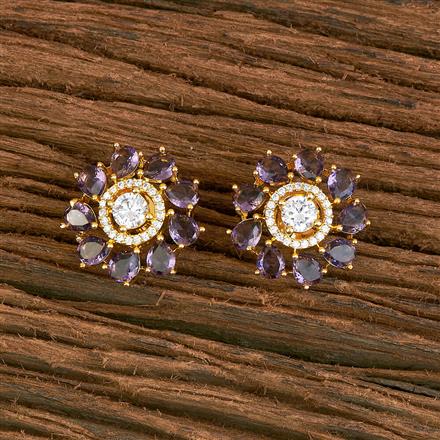 Cubic Zirconia Delicate Tops With Gold Plating