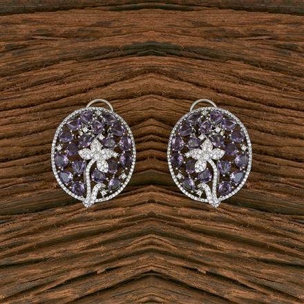 Cubic Zirconia Classic Tops With Rhodium Plating