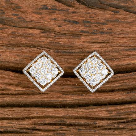 Cubic Zirconia Classic Tops With Black 2 Tone Rhodium Rose Gold Plating