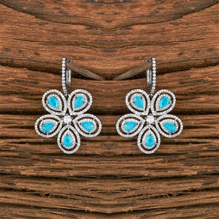 Cubic Zirconia Classic Earring With Black Plating