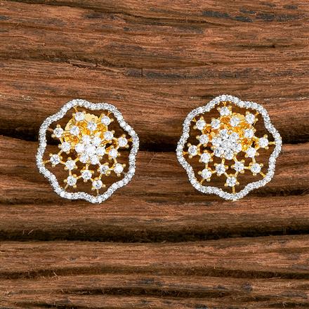 Cubic Zirconia Classic Tops With Black 2 Tone Rhodium Rose Gold Plating