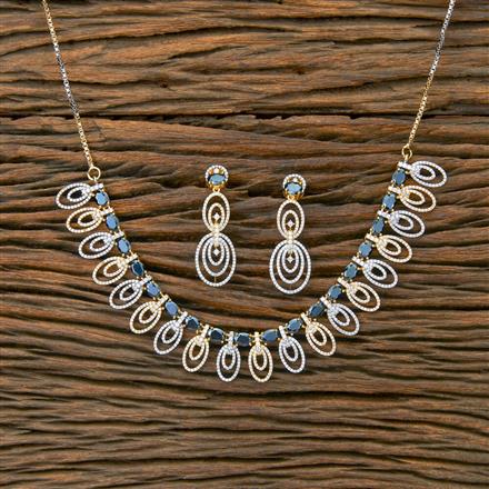 Cubic Zirconia Classic Necklace With 2 Tone Plating