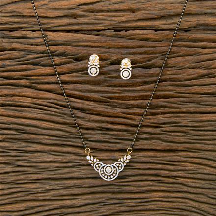 Cubic Zirconia Classic Mangalsutra With 2 Tone Plating