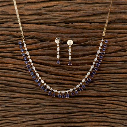 Cz Delicate Necklace With Gold Plating