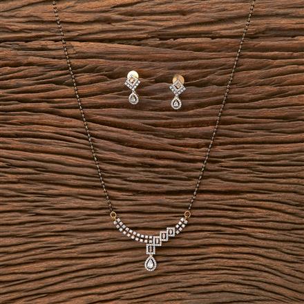 Cz Classic Mangalsutra With 2 Tone Plating