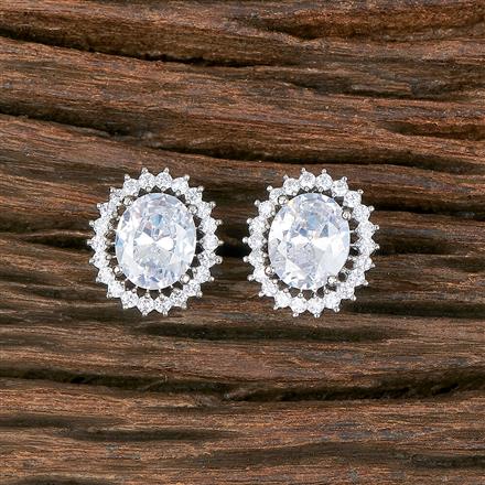 Cz Delicate Tops With Rhodium Plating