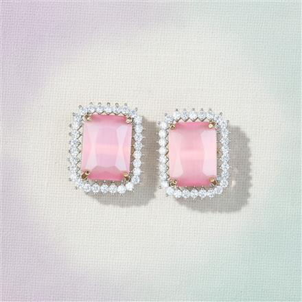 Cubic Zirconia Classic Tops With 2 Tone Plating