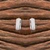Cubic Zirconia Delicate Bali With Gold Plating