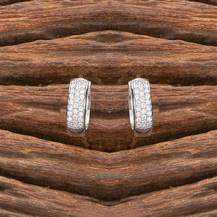 Cubic Zirconia Delicate Bali With Gold Plating