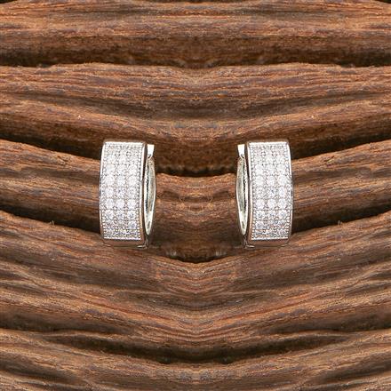 Cubic Zirconia Delicate Bali With Gold Plating