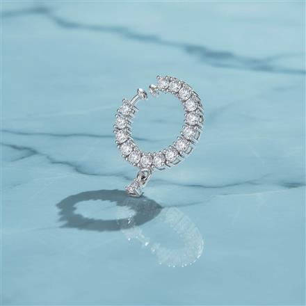 Cubic Zirconia Classic Nose Ring With Gold Plating