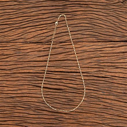 Cz Delicate Chain With Gold Rhodium Plating