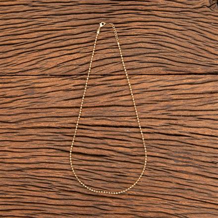 Cz Delicate Chain With Gold Plating