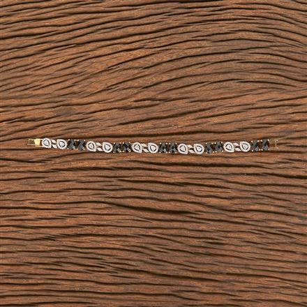 Cubic Zirconia Classic Bracelet With 2 Tone Plating