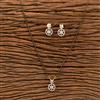 American Diamond Delicate Mangalsutra with Rhodium Plating 2 Tone Plating