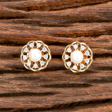 Cz Moti Tops With Rhodium Gold Plating