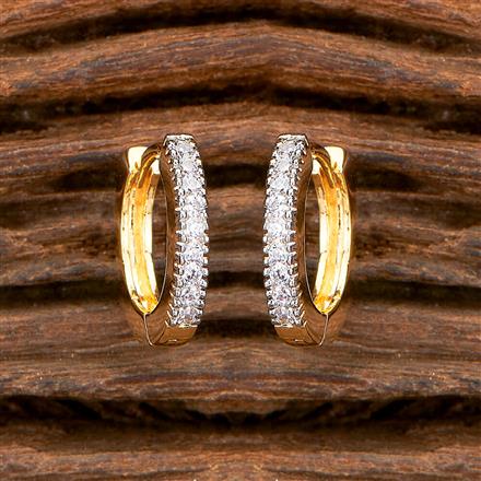 Cz Delicate Bali With 2 Tone Rhodium Plating