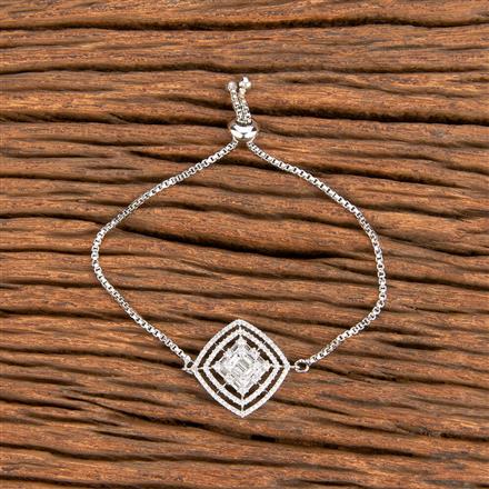 Cz Classic Bracelet With 2 Tone Rhodium Black Plating