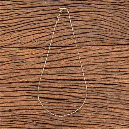 American Diamond Delicate Chain With 2 Tone Plating