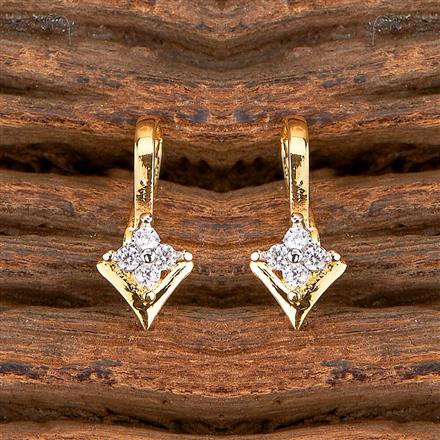 Cubic Zirconia Delicate Nose Ring With 2Tone Gold Rhodium Plating