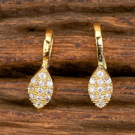 American Diamond Delicate Nose Ring With 2 Tone Gold Rhodium Plating